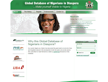 Tablet Screenshot of nigeriandiaspora.org